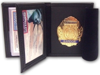Hidden Badge Wallet w/ Money Pocket, 5 CC Slots & Flipping ID Window